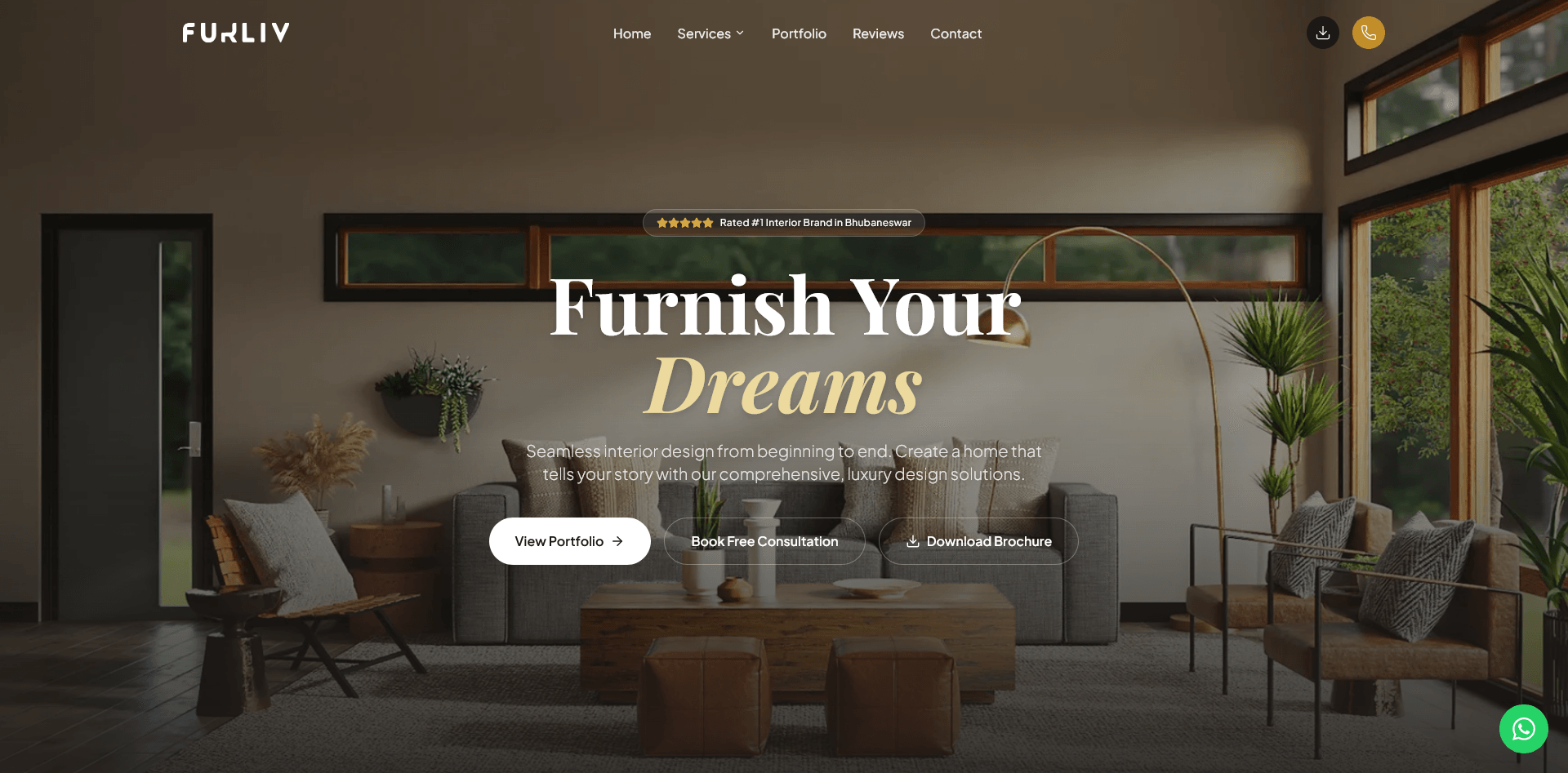 Furliv interior design website