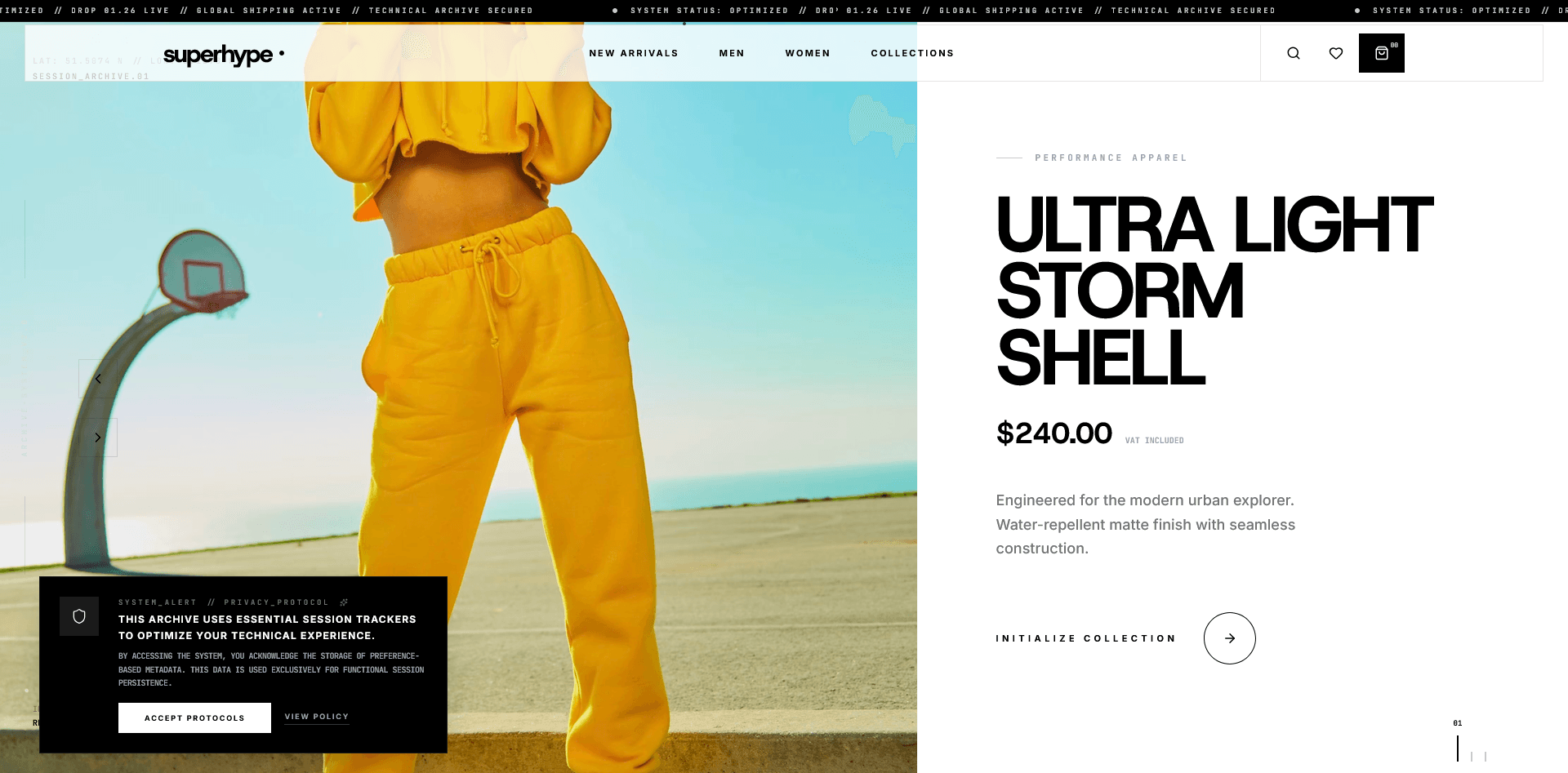 Superhype Shopify storefront