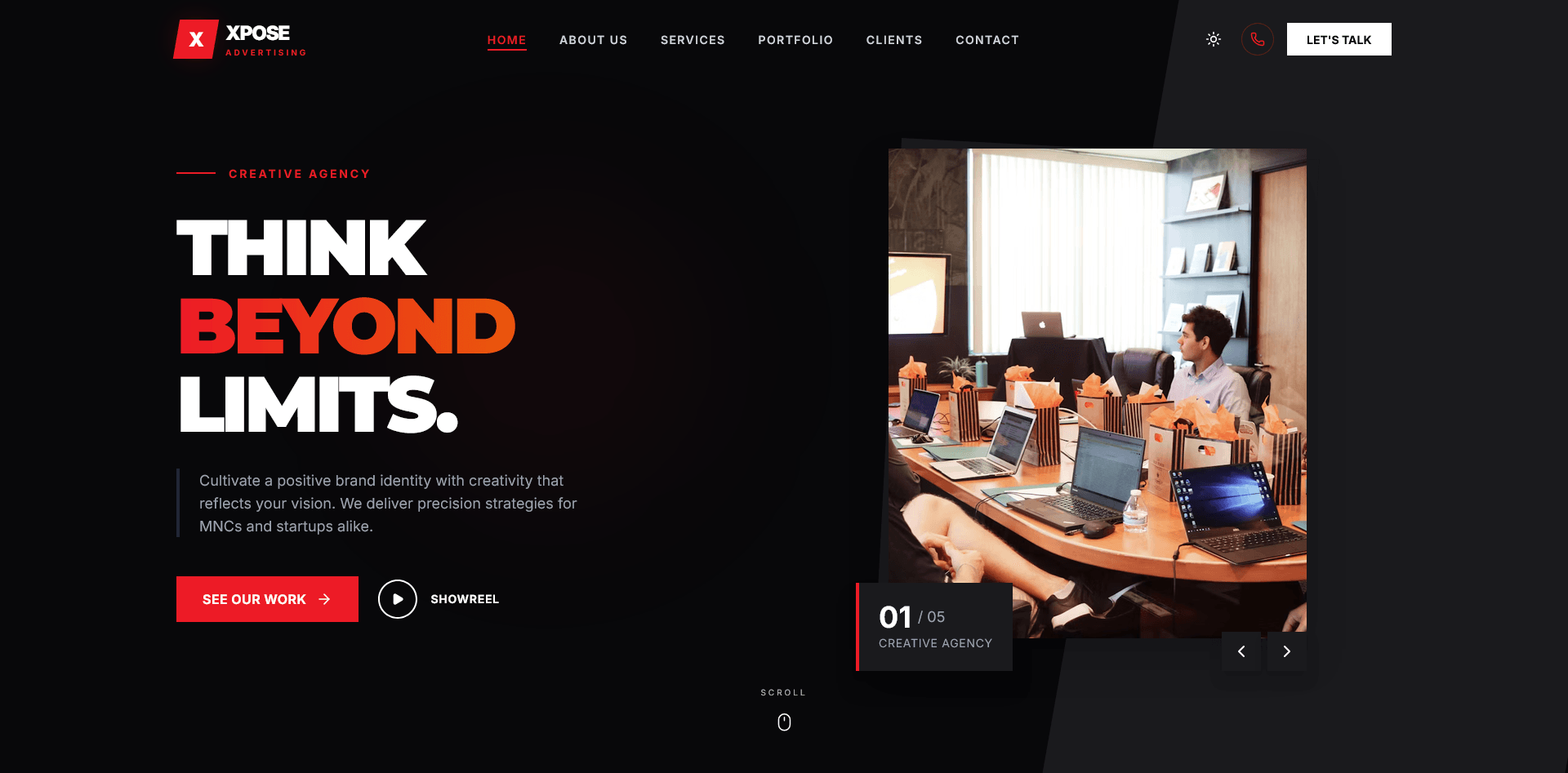 Xpose Advertising website