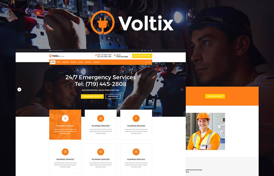 Electrical Services WP Theme 