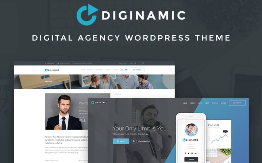 Diginamic - Digital Company WordPress Theme
