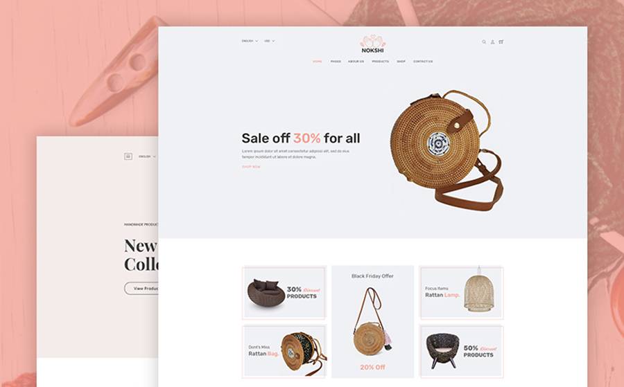 Nokshi - Handmade & Craft eCommerce Shopify Theme