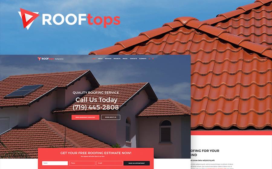 ROOFtops - Roofing Service WordPress Theme
