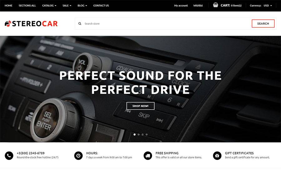 Stereocar - Efficient Automobiles Parts & Accessories Online Shopify Theme