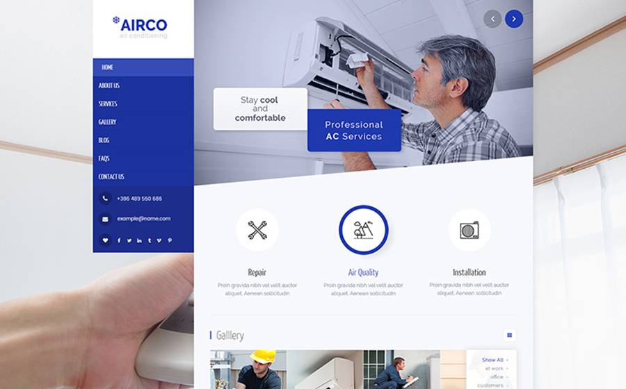 Airco - Air Conditioning & Heating WordPress Theme