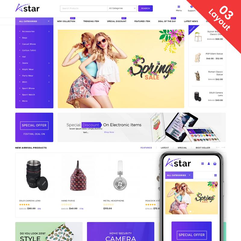 A-Star - Multi Purpose Store WooCommerce Theme