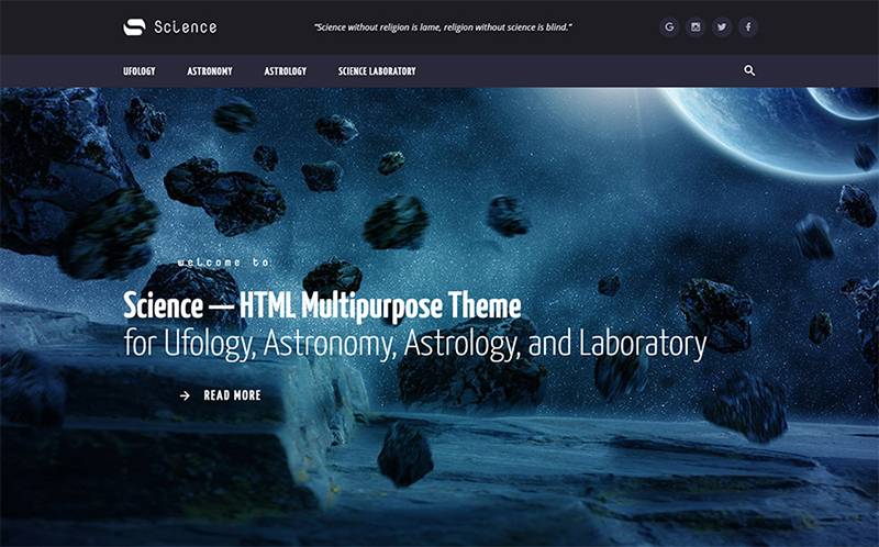 Science Multipurpose HTML5 Template