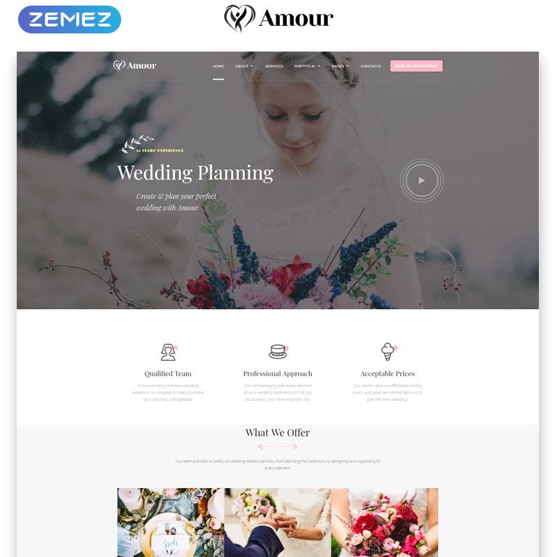Wedding Multipage HTML Template 