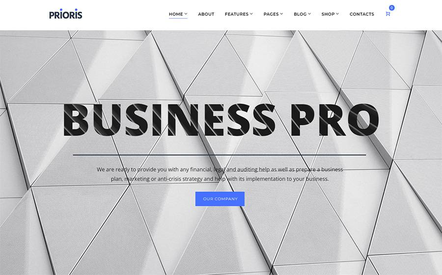 Prioris - Consulting Agency Elementor WordPress Theme