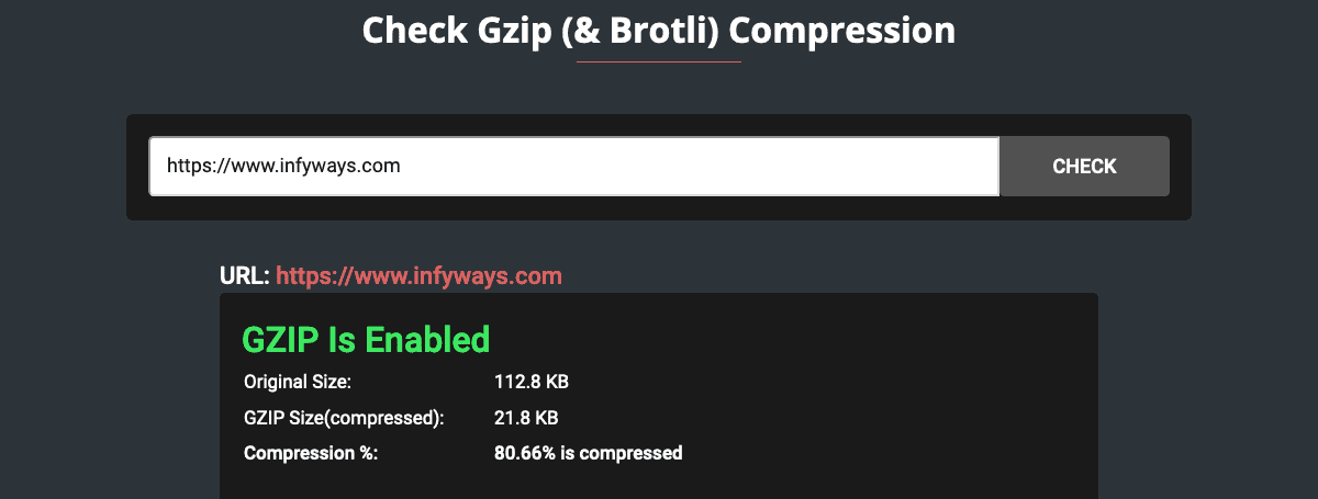 Gzip Compression Test Joomla