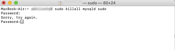 sudo kill mysql