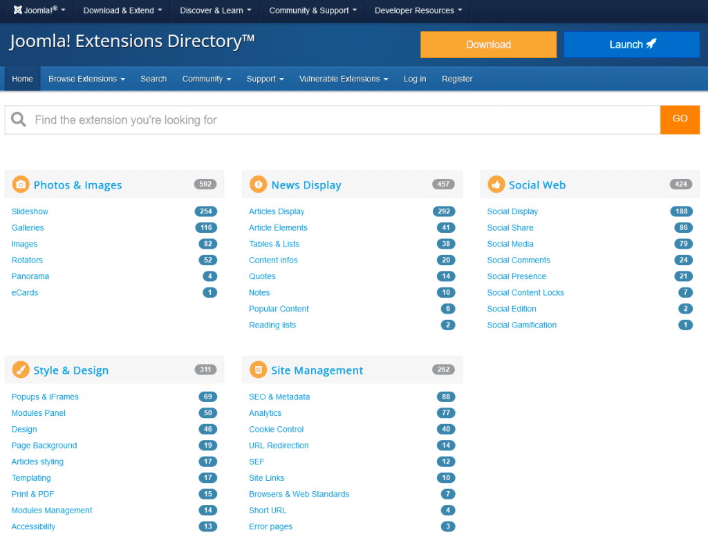 jed joomla extensions directory